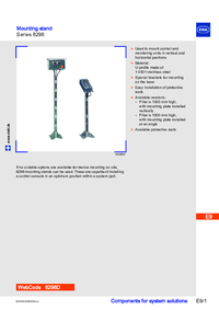 Thumbnail of document Data Sheet Mounting Stand Series 8298 04 EN 20275